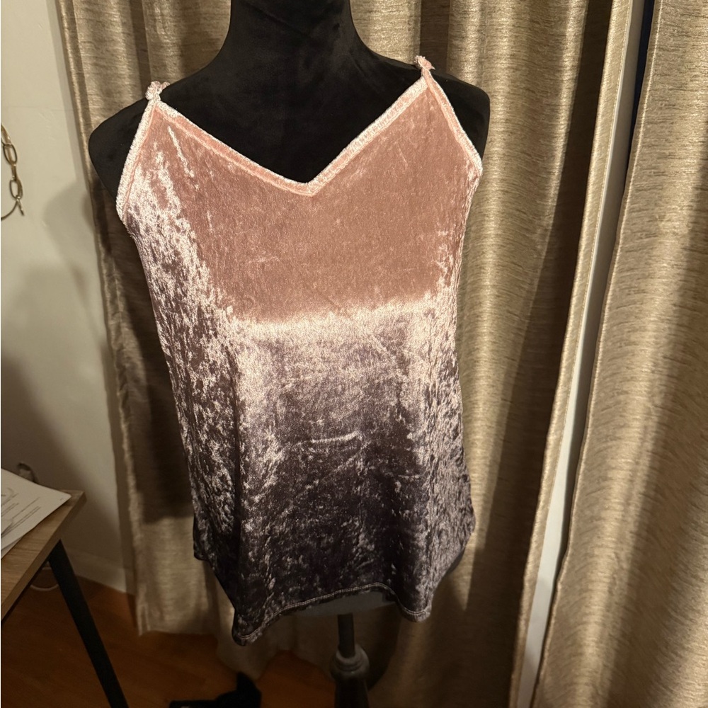 Maurices Velvet Pink and purple Tank Too